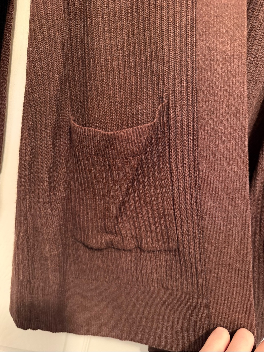GAP Open-Front Ribbed Cardigan - Picture 4 of 4